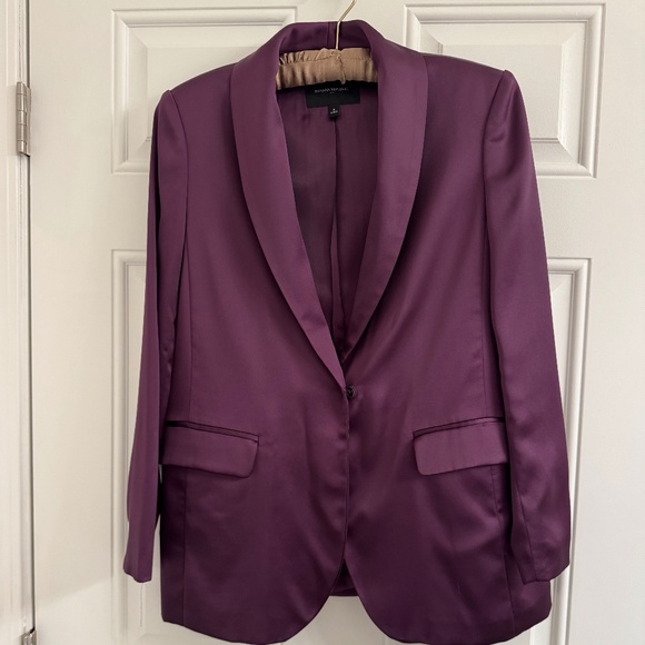 Gorgeous purple satin suit - Picture 1 of 5